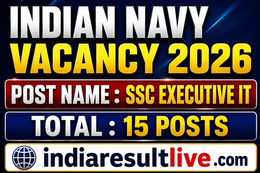 Indian Navy SSC Executive IT Online Form 2026
