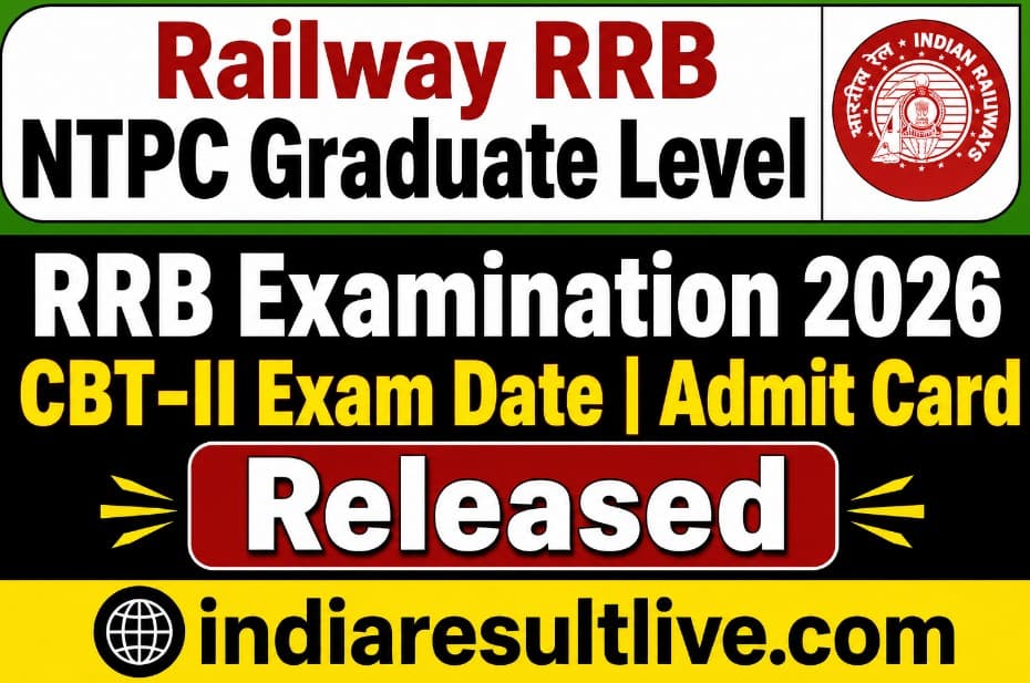 RRB NTPC Graduate Level CBT 1 Exam Date 2026